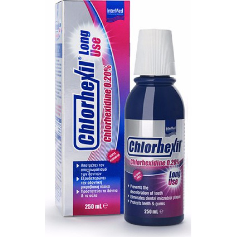 INTERMED Chlorhexil 0.20% Long Use Στοματικό Διάλυμα 250ml