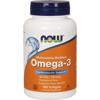 NOW FOODS Omega 3 1000mg 100 Soft Gels