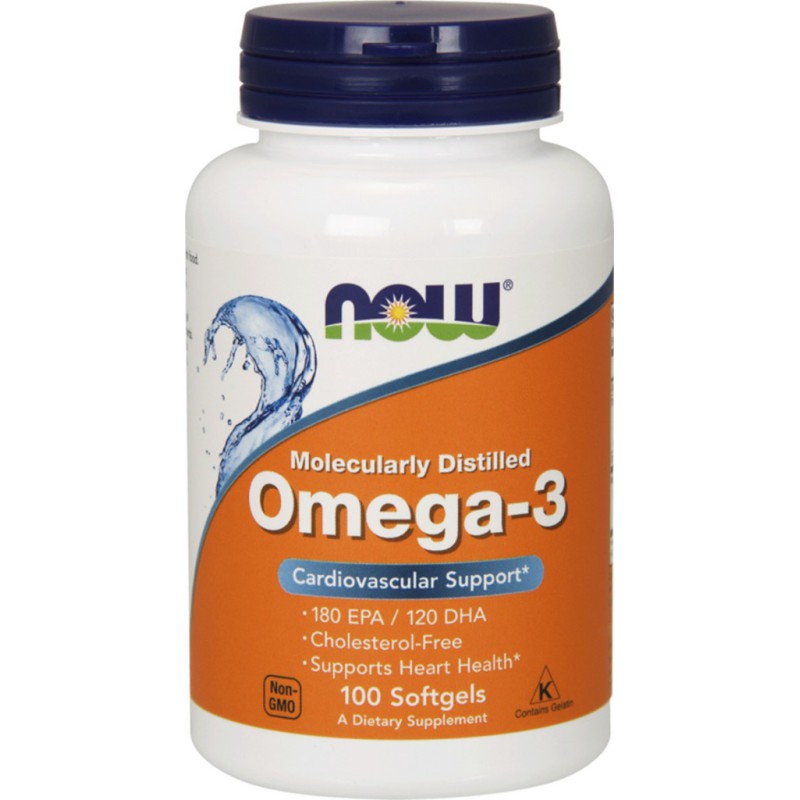 NOW FOODS Omega 3 1000mg 100 Soft Gels