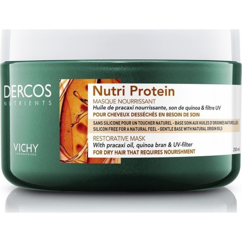 VICHY Dercos Nutrients Nutri Protein Restorative Mask Μάσκα Αναδόμησης για Ξηρά Μαλλιά 250ml