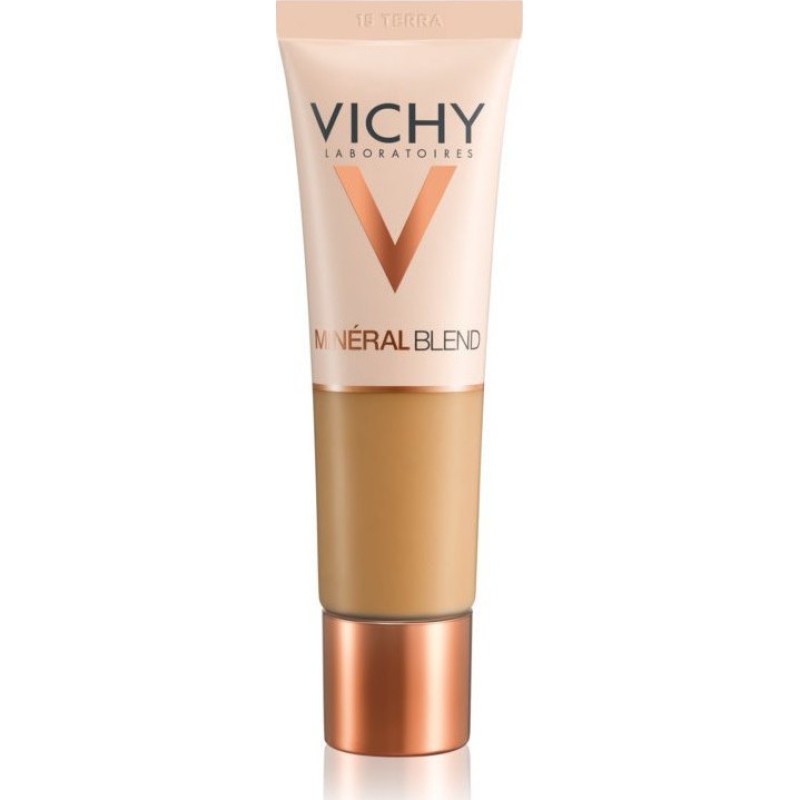 VICHY MineralBlend Fond De Teint Hydratant 16H Ενυδατικό Foundation για Λαμπερή Επιδερμίδα για Όλους τους Τύπους Επιδερμίδας Απόχρωση Agate 09 30ml
