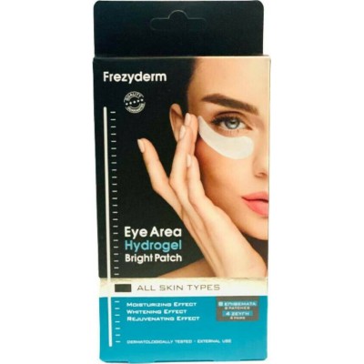 FREZYDERM Eye Area Hydrogel Bright Patch Μάσκα Ματιών Υδρογέλης Κατά των Μαύρων Κύκλων 8 Επιθέματα