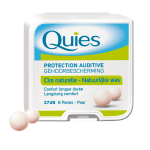 QUIES Anti Noise Wax Ωτοασπίδες από Φυσικό Κερί 8 Ζευγάρια