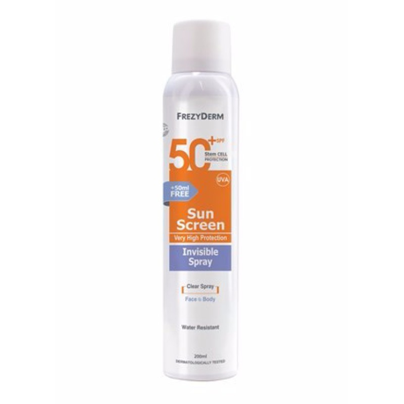 FREZYDERM Sun Screen Invisible Spray SPF50+ 200ml