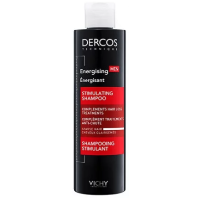 VICHY Dercos Energising Men Δυναμωτικό Σαμπουάν για τα Αδυναμά Μαλλιά που Συμπληρώνει Ιδανικά το Πρόγραμμα Κατά της Τριχόπτωσης 200ml 