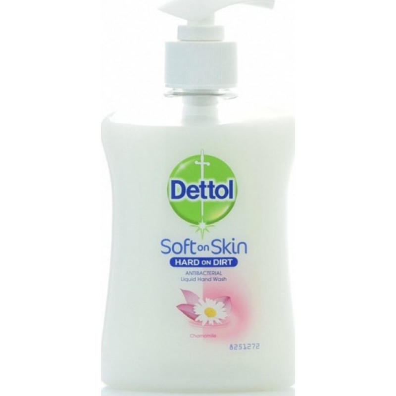 DETTOL Soft on Skin Hard on Dirt Antibacterial Liquid Hand Wash Chamomile Αντιβακτηριδιακό Υγρό Κρεμοσάπουνο Χεριών 250ml
