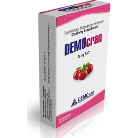 DEMOcran Συμπλήρωμα Διατροφής με Εκχύλισμα Cranberry & Προβιοτικά 28 Κάψουλες