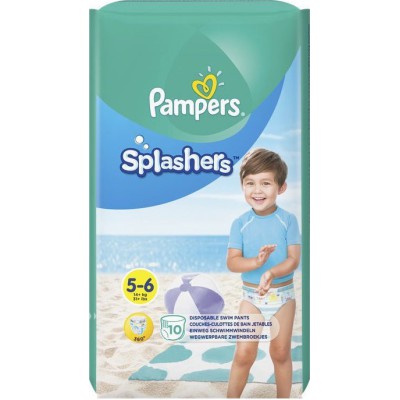 PAMPERS Splashers Πάνα-Μαγιό No5-6 (14kg+) 10τμχ