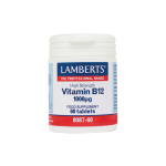 LAMBERTS Vitamin B12 1000μg Συμπλη΄ρωμα Διατροφής για τη Καλή Λειτουργία του Νευρικού Συστήματος 60 Ταμπλέτες
