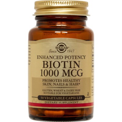 SOLGAR Biotin 1000mg 50 δισκία