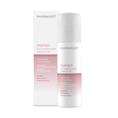 PHARMASEPT Mama's Anti-Stretch Marks Cream to Oil Κρέμα Κατά των Ραγάδων 150ml