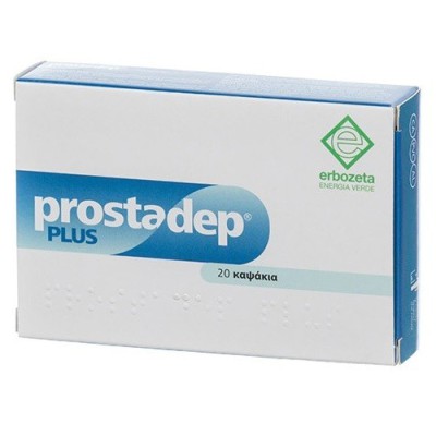 ERBOZETA Prostadep Plus Συμπλήρωμα Διατροφής με Saw Palmeto και Λυκοπένιο για τη Καλή Λειτουργία του Προστάτη 20 Κάψουλες