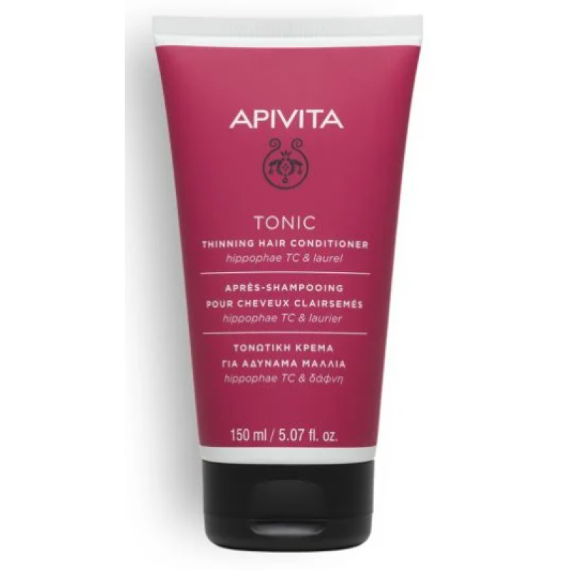 APIVITA Tonic Conditioner Τονωτική Κρέμα για Αδύναμα Μαλλιά με Ιπποφαές & Δάφνη 150ml
