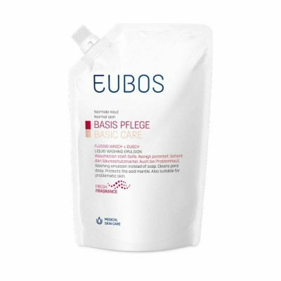 EUBOS Basic Care Refill Ανταλλακτικό Red Υγρό Καθαρισμού Προσώπου και Σώματος με Άρωμα 400ml