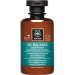 APIVITA Oil Balance Shampoo Σαμπουάν για την Ρύθμιση της Λιπαρότητας με Μέντα & Πρόπολη 250ml