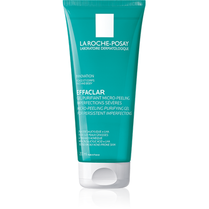 LA ROCHE POSAY Effaclar Micro-Peeling Purifying Gel Αφρώδες Gel Καθαρισμού & Απολέπισης 200ml