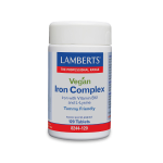 LAMBERTS Vegan Iron Complex μια Ιδανική Φόρμουλα Σιδήρου & Β12 για Χορτοφάγους 120 Ταμπλέτες