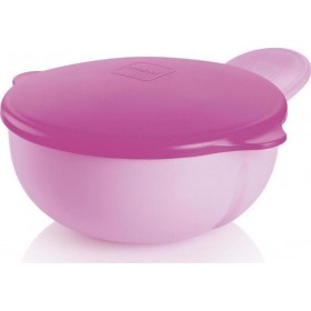 MAM Feeding Bowl Μπώλ με Καπάκι Χρώμα Ρόζ 6m+ 1τμχ