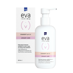 EVA Intima Cransept pH 3.5 Urinary Care Καθημερινό Υγρό Καθαρισμού της Ευαίσθητης Περιοχής Κατάλληλο για Περιπτώσεις Ουρολοίμωξης 250ml