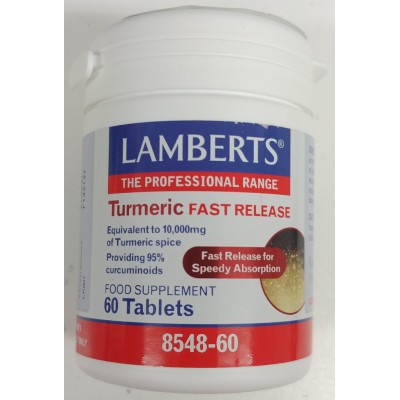 LAMBERTS Turmeric Fast Release 200mg 60 δισκία