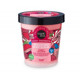 ORGANIC SHOP Body Desserts Sweet Lollipop Απολεπιστικό Σώματος Λείανσης με Εκχυλίσματα Φράουλας , Βατόμουρου και Μαύρου Κερασιού 450ml