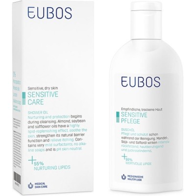 EUBOS Sensitive Care Shower Oil F Green Ελαιώδες Ντους 200ml