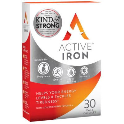 BIONAT Active Iron Συμπλήρωμα Διατροφής με Σίδηρο 30 Κάψουλες