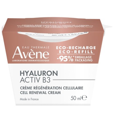 AVENE Hyaluron Activ B3 Refill Αντιρυτιδική και Συσφικτική Κρέμα Ημε΄ρας Κυτταρικής Αναγέννησης με Καθαρό Υαλουρονικό Οξύ και Νιασιναμίδη 50ml
