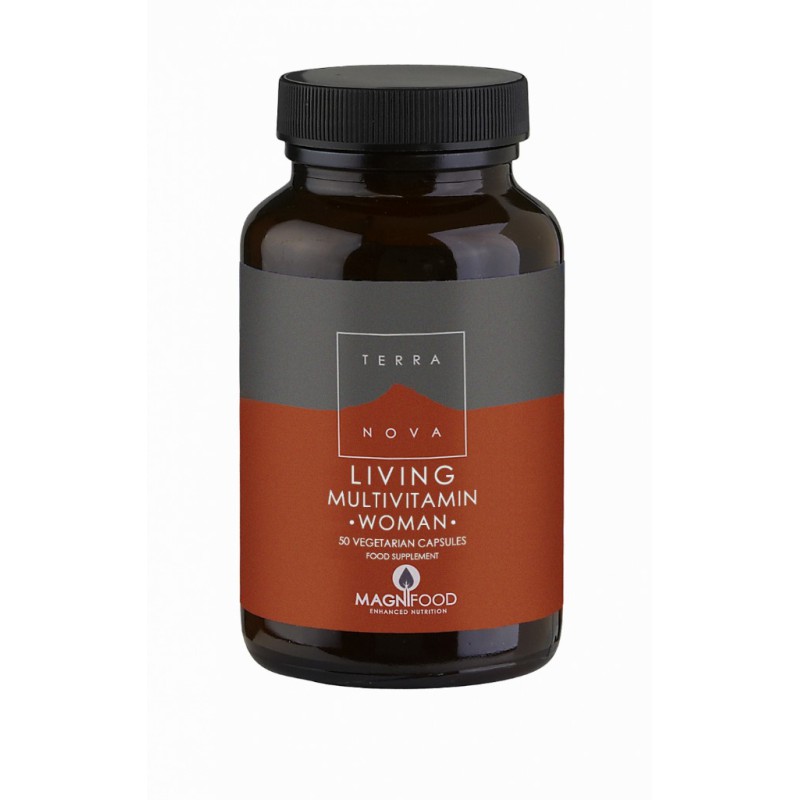 TERRANOVA Living Multivitamin Woman Πολυβιταμίνη για τις Καθημερινές Ανάγκες του Οργανισμού της Γυναίκας 50 Veg. Caps