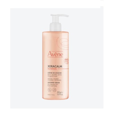 AVENE Xeracalm Nutrition Creme De Douche Κρεμώδες Αφρόλουτρο για το Ξηρό Έως Πολύ Ξηρό και Ευαίσθητο Δέρμα 500ml
