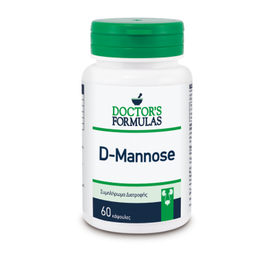 DOCTOR'S FORMULAS D-Mannose Συμπλήρωμα Διατροφής για τη Καλή Υγεία του Ουροποιητικού Συστήματος 60 Κάψουλες