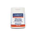 LAMBERTS Vitamin D3 and K2 90μg Συμπλήρωμα Διατροφής 60 caps 