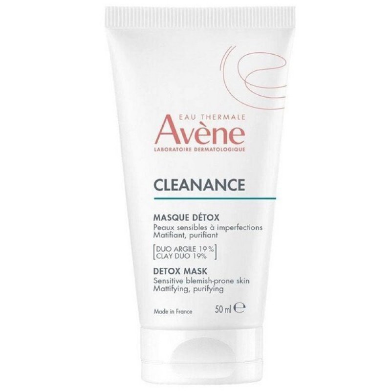 AVENE Cleanance Masque Detox Μάσκα Προσώπου για Μάτ Αποτέλεσμα 50ml