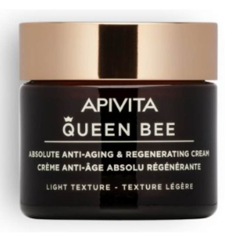 APIVITA Queen Bee Κρέμα Απόλυτης Αντιγήρανσης & Αναγέννησης Ελαφριάς Υφής με Βασιλικό Πολτό Ελεγχόμενης Αποδέσμευσης 50ml
