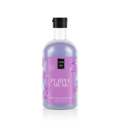 LAVISH CARE Purple Musk Bath & Shower Gel Αφρόλουτρο Σώματος 500ml