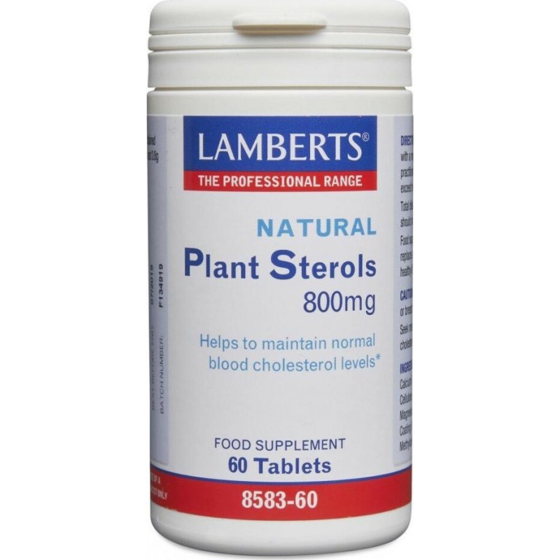 LAMBERTS Plant Sterols Φυτικές Στερόλες 800mg 60 δισκία