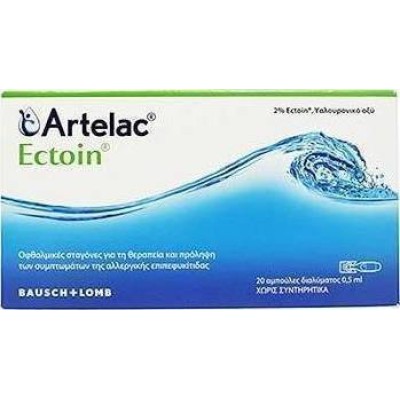 BAUSCH & LOMB Artelac Ectoin Οφθαλμικές Σταγόνες για τη Θεραπεία & Πρόληψη της Αλλεργικής Επιπεφυκίτιδας 20 x 0.5ml