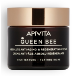 APIVITA Queen Bee Κρέμα Απόλυτης Αντιγήρανσης & Αναγέννησης Πλούσιας Υφής με Βασιλικό Πολτό Ελεγχόμενης Αποδέσμευσης 50ml
