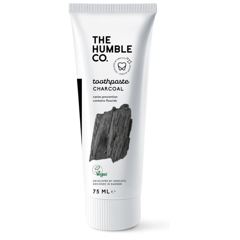 THE HUMBLE CO. Natural Toothpaste Φυσική Οδοντόκρεμα με Ενεργό Άνθρακα για Λεύκανση 75ml