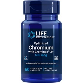 LIFE EXTENSION Optimized Chromium with Crominex 500mcg 60 CAPS