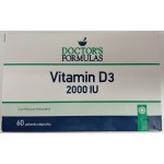 DOCTOR'S FORMULAS Vitamin D3 2000IU 50μg Συμπλήρωμα Διατροφής με Βιταμίνη D3 60 Μαλακές Κάψουλες