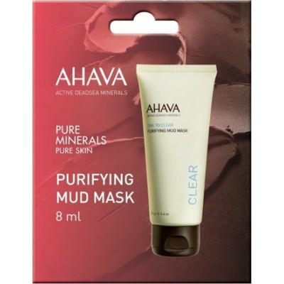 AHAVA Time to Clear Purifying Mud Mask Μάσκα Προσώπου για Βαθύ Καθαρισμό 8ml