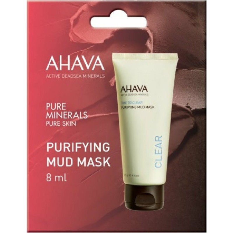 AHAVA Time to Clear Purifying Mud Mask Μάσκα Προσώπου για Βαθύ Καθαρισμό 8ml