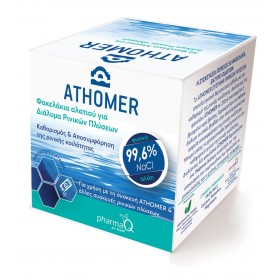 ATHOMER Salt Sachets for Nasal Wash Solution Φακελάκια Αλατιού για Διάλυμα Ρινικών Πλύσεων 50 x Φακελάκια