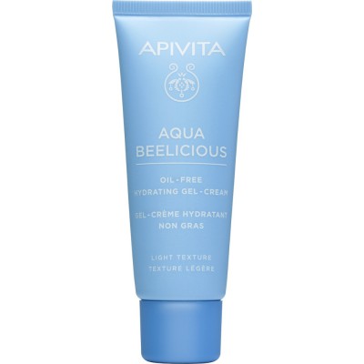 APIVITA Aqua Beelicious Oil-Free Hydrating Gel-Cream Κρέμα-Τζέλ Ενυδάτωσης Ελαφριάς Υφής για το Πρόσωπο με Λουλούδια & Μέλι 40ml
