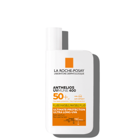 LA ROCHE POSAY Anthelios UVMUNE 400 Invisible Fluid Αντηλιακη Κρέμα Προσώπου Λεπτόρρευστης Υφής Κατά της Βαθιάς Κυτταρικής Βλάβης Χωρίς Άρωμα SPF50+ 50ml