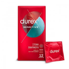 DUREX Sensitive Προφυλακτικά με Στενή Εφαρμογή 12τμχ