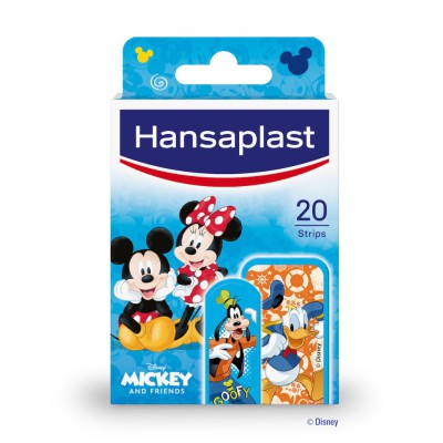 HANSAPLAST Mickey and Friends Παιδικά Αυτοκόλλητα Επιθέματα Πληγών 20 Τεμάχια