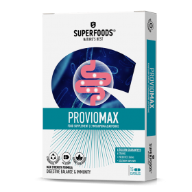 SUPERFOODS Proviomax Συμπλήρωμα Διατροφής με Προβιοτικά 15 Κάψουλες
