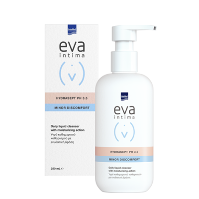 EVA Intima Hydrasept pH 3.5 Minor Discomfort Καθημερινό Απαλό Υγρό Καθαρισμού της Ευαίσθητης Περιοχής με Ενυδατική Δράση 250ml